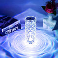16-Color Rechargeable LED Crystal Lamp | Touch Control Ambient Night Light