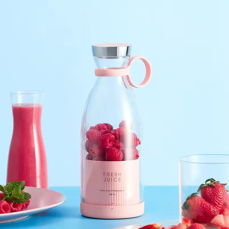 Portable USB Rechargeable Mini Blender – Personal Smoothie Maker for Travel, Gym & Home Use