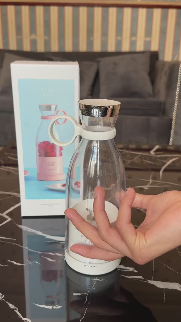 Portable USB Rechargeable Mini Blender – Personal Smoothie Maker for Travel, Gym & Home Use